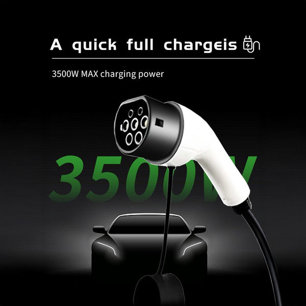 13A EV Charging Cable Type 2 UK Plug Home Electric Vehicle Car Charger