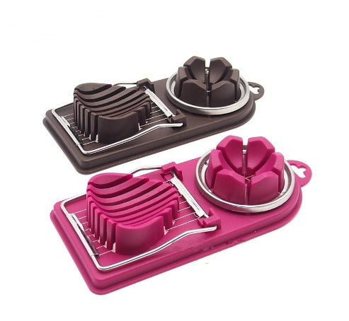 Multi-function egg cutter