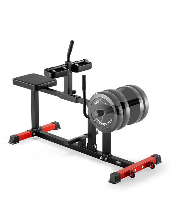 Sitzende Wadenmaschine Wedentrainer Mit 200 Kg Tragkraft Für Beinübungen, Kraft-Beintrainer Spezialmaschine Für Den Unterkörper, Passend Für Gewichtsscheiben (25,4 / 50,8 Mm)