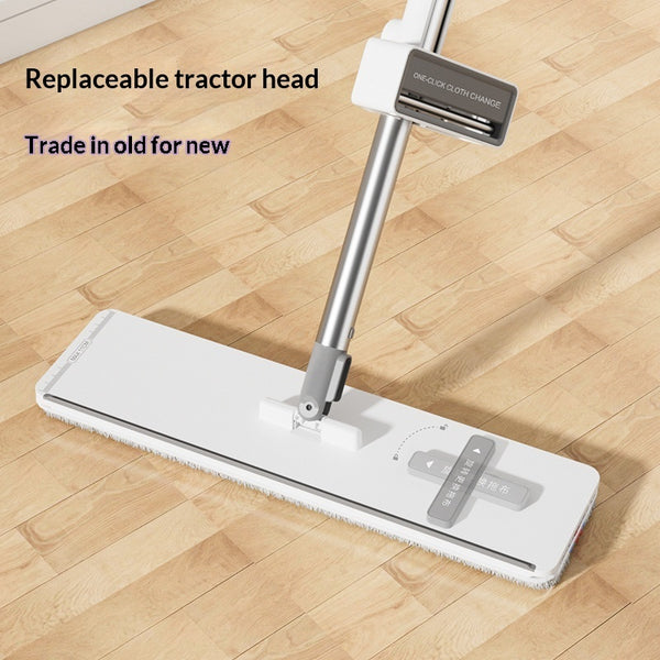 Antibacterial No-Hand-Wash Lazy Floor Mopping Tool For Home UseHands-Free Dry Wet Dual-Use Flat Mop