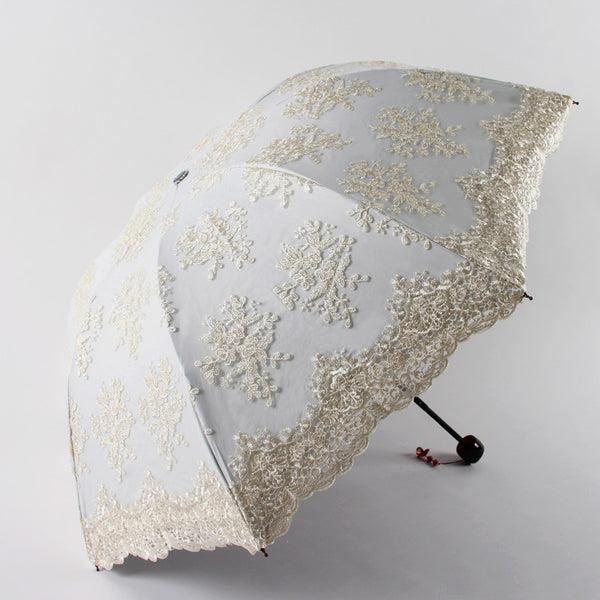 Double-layer Embroidery Lace Umbrella