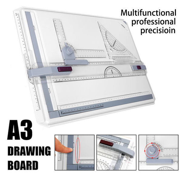 PRO A3 Drawing Board Table With Parallel Motion And Adjustable Angle Drafting AU
