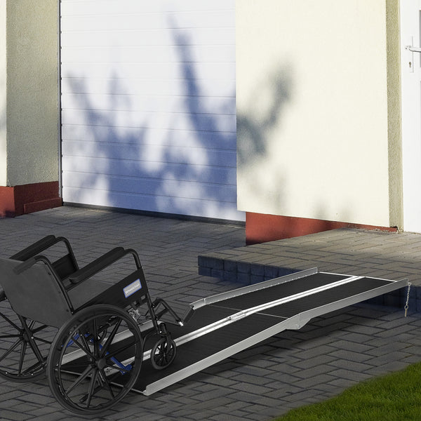 8 Skidproof Portable Wheelchair Ramp for Home, Steps, Doorways, Carpeted Foldable Handicap Ramp, Threshold Ramp