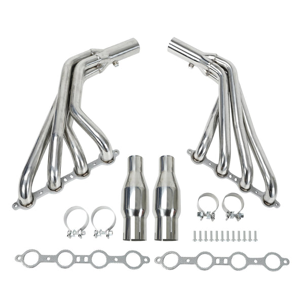 Long Tube Stainless Header Exhaust Manifold For 10-15 Chevy Camaro SS LS3 6.2 V8  Ban The Sale Of Amazon