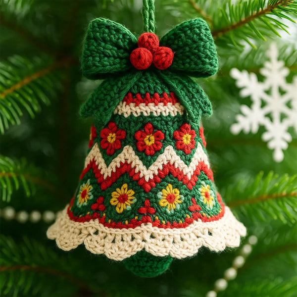 2D Flat Christmas Bell Christmas Tree Decoration Pendant