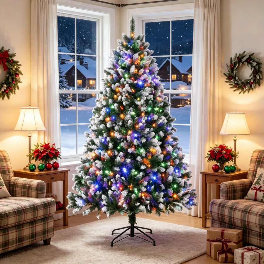 7.5ft Full Artificial Christmas Tree with Hinged Branches