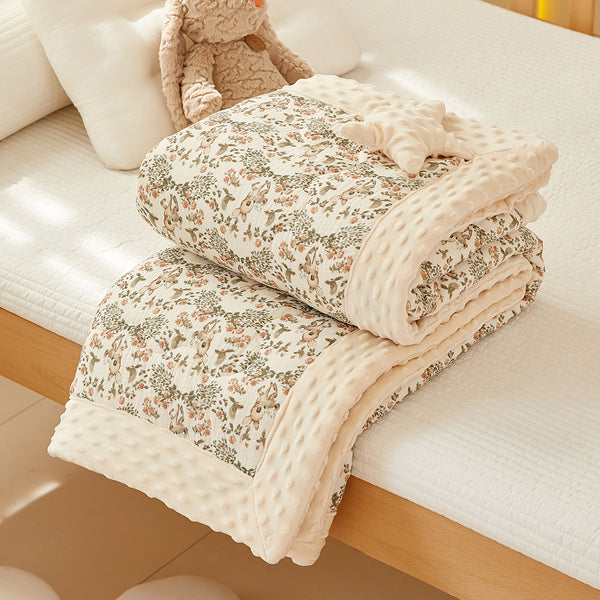 Wrinkle Yarn Bean Quilt Cotton Gauze