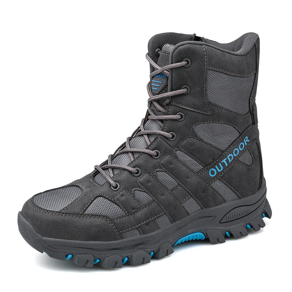 2026 Fall Winter High-top Large Size Men's Shoes Outdoor Work Boots Hiking Boots Trekking Cross-country Sports Shoes