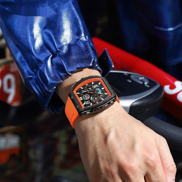 Fashionable Personalized Sports-Style Waterproof All-Match Watch For Men