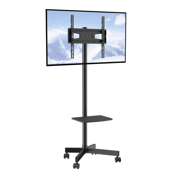 TV Ständer Mit Rollen Universal 1430–1538 Mm Höhenverstellbar, 100 X 100 Mm / 400 X 400 Mm, 39,9 Kg Belastbarer Bodenständer Standfuß Passend Für 58,42-152,4 Cm Fernsehen, TV-Halterung