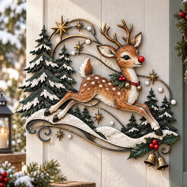 Christmas Reindeer Wall Decoration